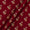 Rayon Maroon Colour Gold Floral Butta Foil Print Fabric Online 9240J