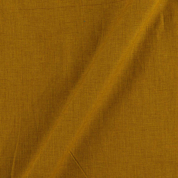 Two ply Cotton Mustard Brown Colour 43 inches Width Fabric
