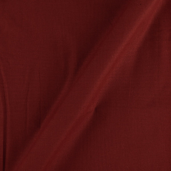 Two Ply Cotton Brick Red 43 Inches Width Handloom Fabric