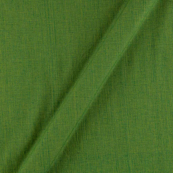 Buy Two ply Cotton Parrot Green Cross Tone [Green X Yellow] Fabric 9277CQ Online