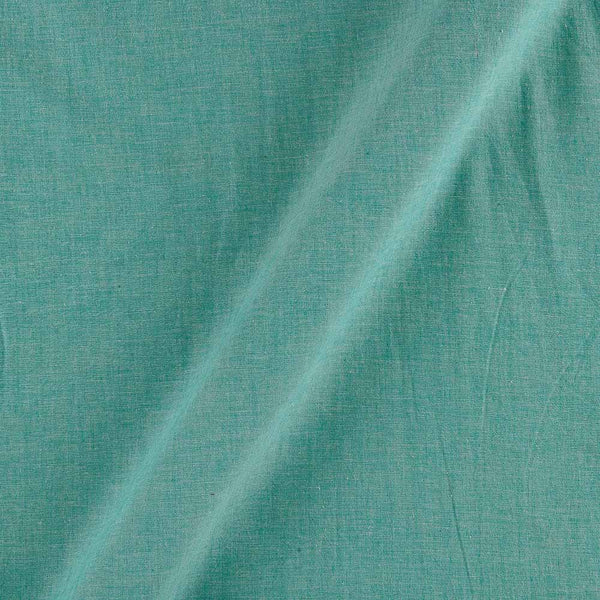 Two Ply Cotton Mint X White Cross Tone 43 Inches Width Handloom Fabric