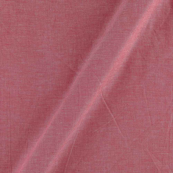 Two Ply Cotton Coral X White Cross Tone 43 Inches Width Handloom Fabric