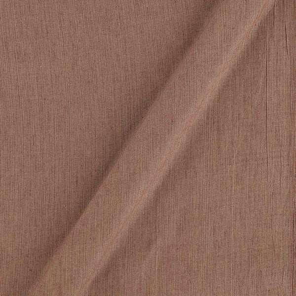 Two Ply Cotton Beige X Magenta Cross Tone 43 Inches Width Handloom Fabric