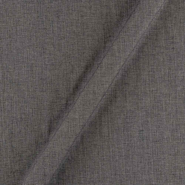 Buy Two ply Cotton Grey Black Cross Tone Fabric Online 9277