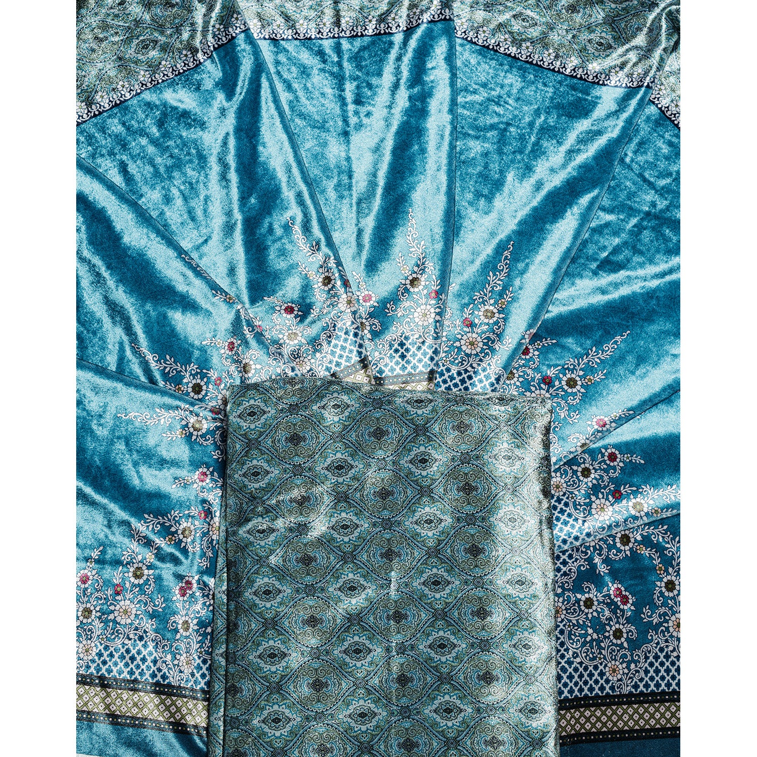 MEHFIL-E-RANG - VELVET DIGITAL PRINTED 2 PIECE SET