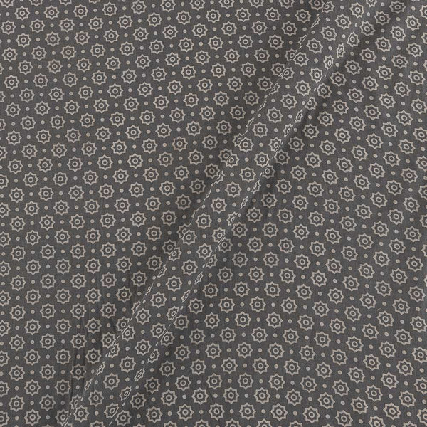 Cotton Grey Colour Geometric Print Fabric 9347BX Online