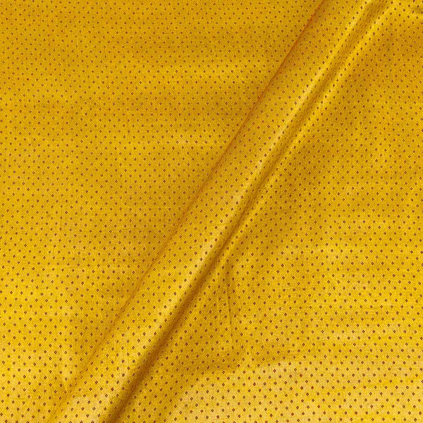 Coloured Dots Yellow Colour Dani Mashru Gaji Fabric Online 9353B