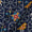 Cotton Satin Feel Midnight Blue Colour Gold Foil Patola Print Fabric Online 9358G1
