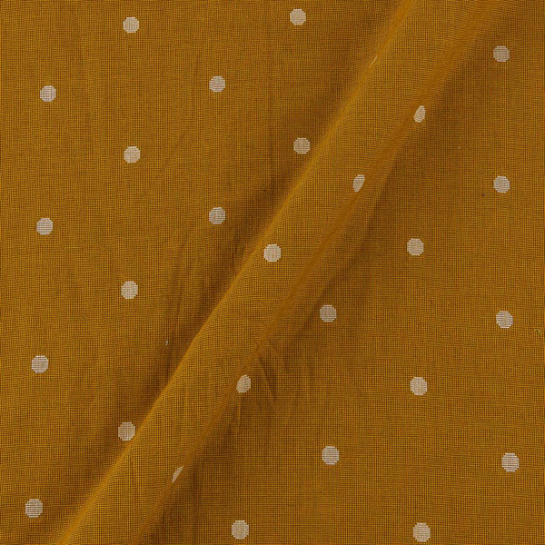 Cotton Jacquard Butta Mustard Brown Colour Fabric Online 9359ABN13