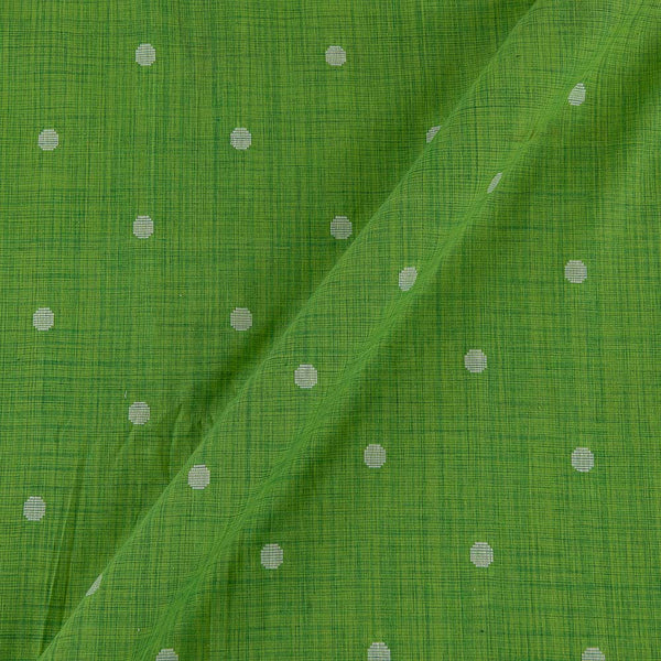 Buy Cotton Jacquard Butta Green X Yellow Cross Tone Fabric Online 9359ABN16