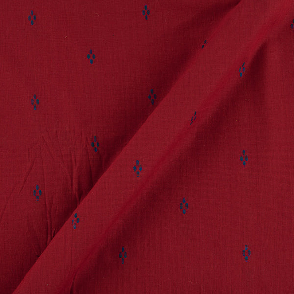 Buy Cotton Jacquard Butti Maroon Colour Washed Fabric Online 9359ACY3