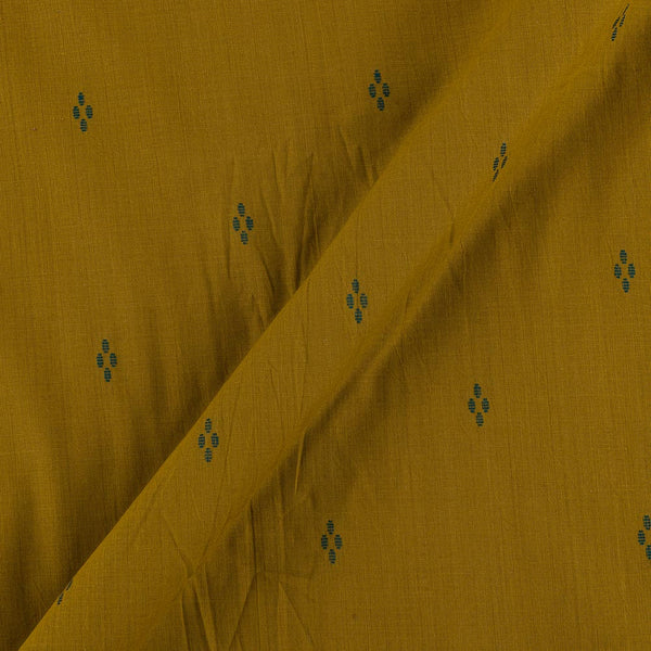 Buy Cotton Jacquard Butti Mustard  Brown Colour Washed Fabric Online 9359ACY4
