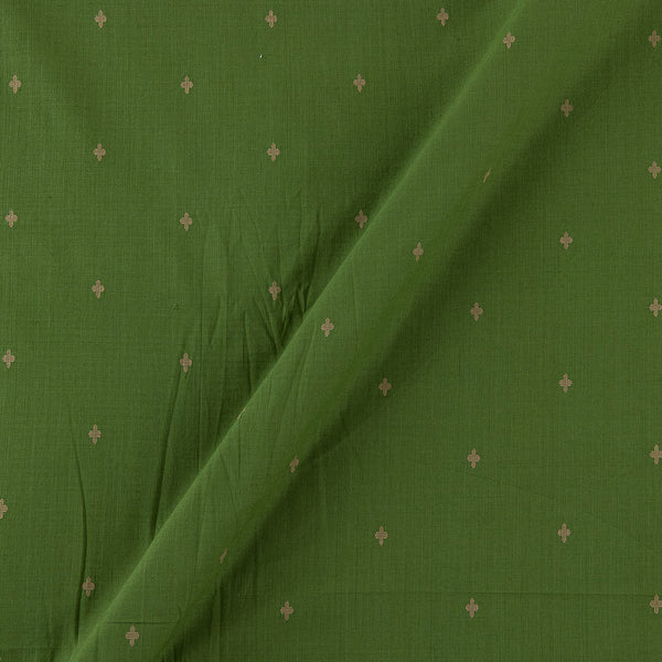 Cotton Jacquard Butti Green X Mustard Cross Tone Fabric Online 9359ADN8