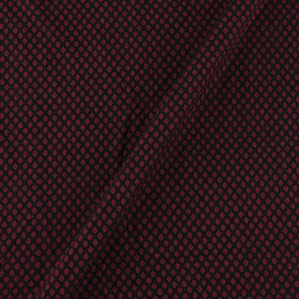 Cotton Jacquard Butta Black Colour Fabric Online 9359AEP1
