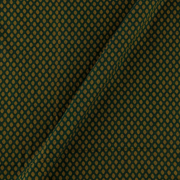 Cotton Jacquard Butta Bottle Green X Black Cross Tone Fabric Online 9359AEP7