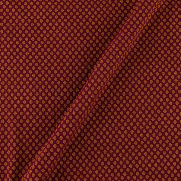 Cotton Jacquard Butta Maroon Colour Fabric Online 9359AEP8