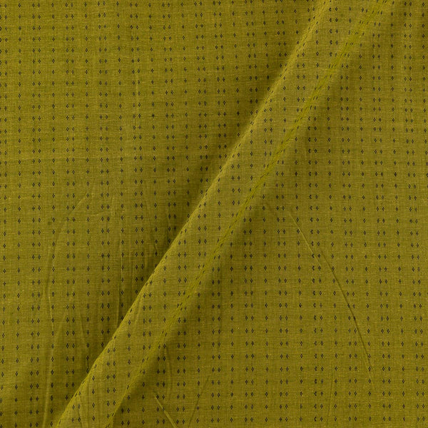 Cotton Jacquard Butti (Stripes Pattern) Parrot Green X Yellow Cross Tone Fabric Online 9359AER11