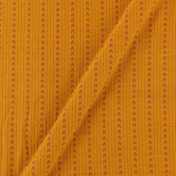 Cotton Jacquard Mustard Yellow Colour Washed Fabric Online 9359AFD