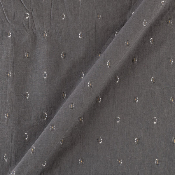 Cotton Jacquard Butti Grey Colour Washed Fabric Online 9359AFR10