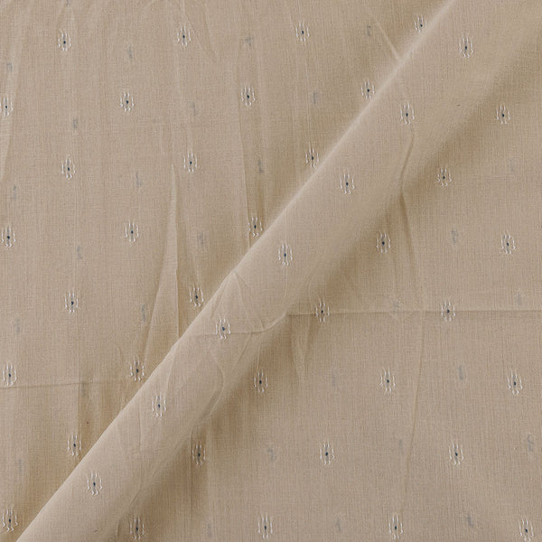Cotton Jacquard Butti Off White Colour Washed Fabric Online 9359AFT