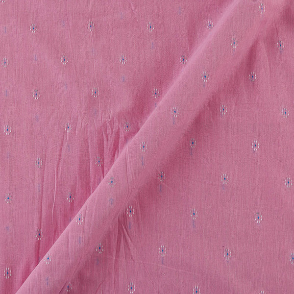 Cotton Jacquard Butti Pink Colour Washed Fabric Online 9359AFU