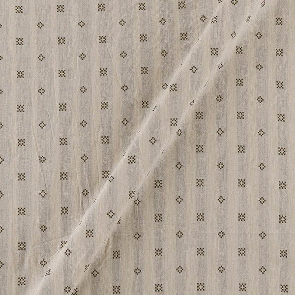 Cotton Jacquard Butta Off White Colour Fabric Online 9359AGE1