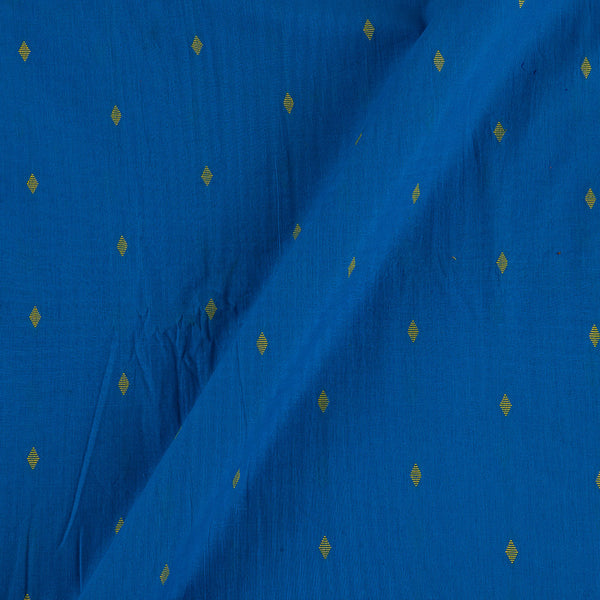 Buy Cotton Jacquard Butta Blue X Black Cross Tone Washed Fabric Online 9359AGG11