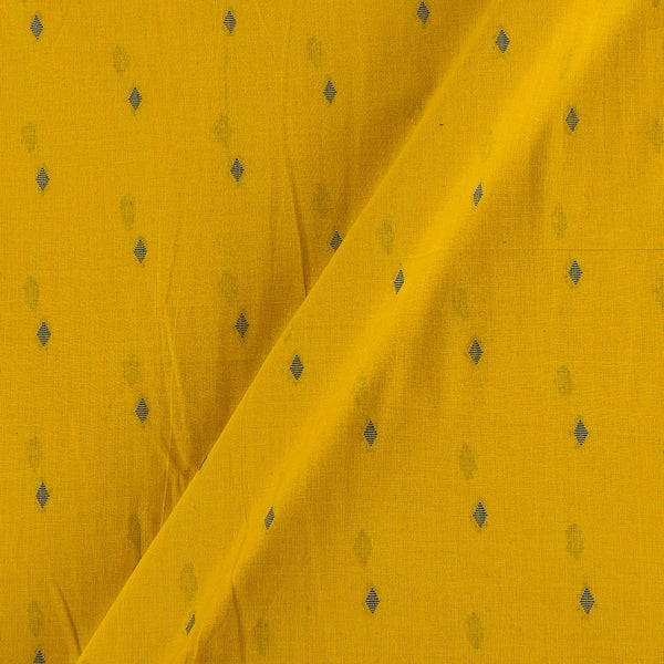 Buy Cotton Jacquard Butta Turmeric Yellow Colour Washed Fabric Online 9359AGG12