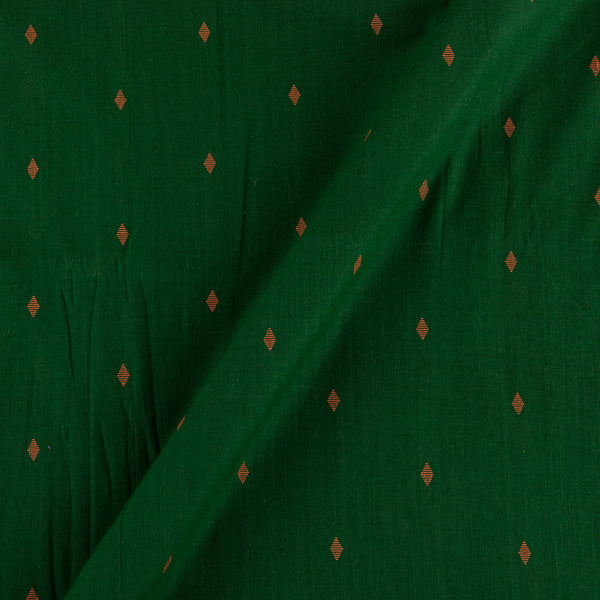 Buy Cotton Jacquard Butta Bottle Green X Black Cross Tone Washed Fabric Online 9359AGG13