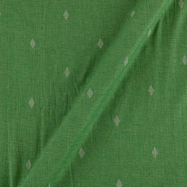 Buy Cotton Jacquard Butta Green X Yellow Cross Tone Washed Fabric Online 9359AGG29