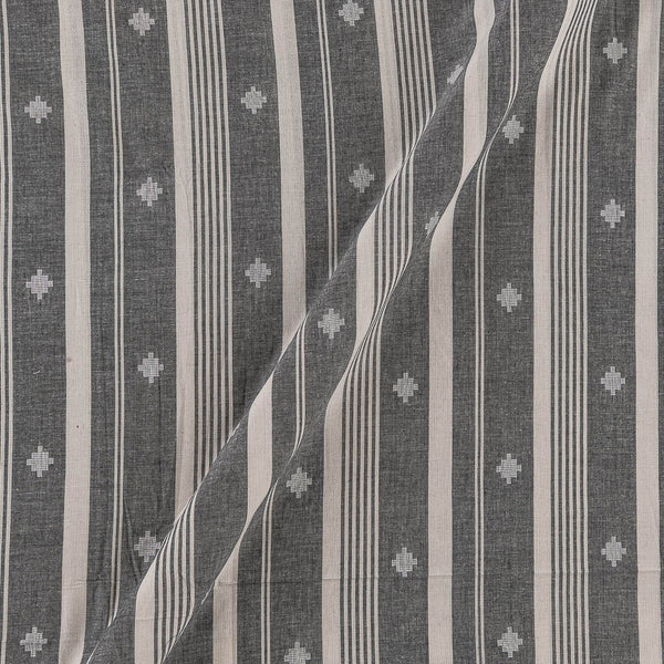 Cotton Jacquard Butta with Stripes Grey Colour Fabric Online 9359AGO2