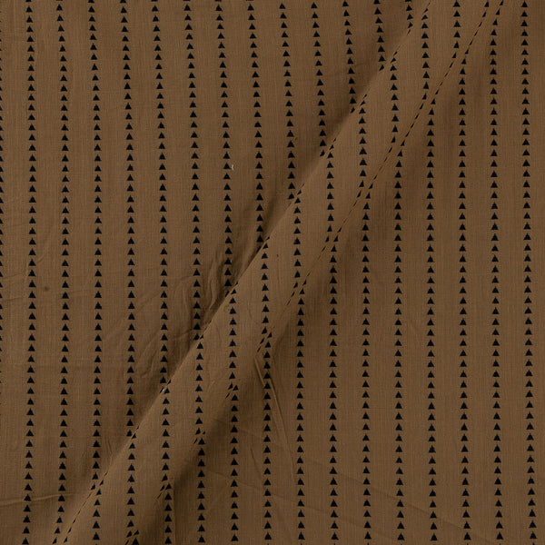 Cotton Jacquard Geometric Stripes Ginger Brown Colour Fabric Online 9359AGW7