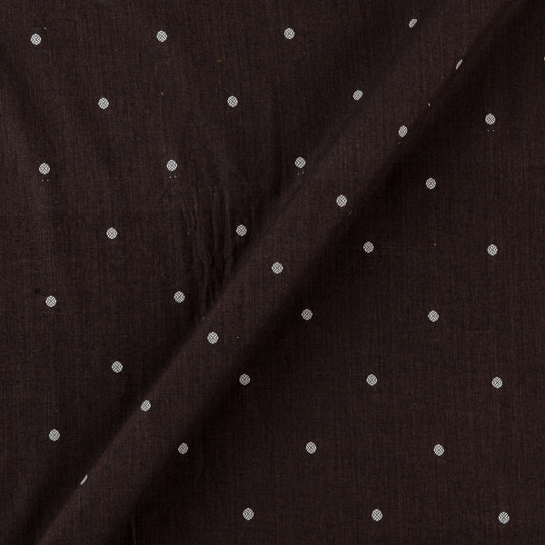 Cotton Jacquard Butta Choco Brown Colour Fabric Online 9359AHD2