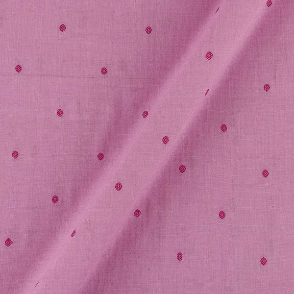 Buy Cotton Jacquard Butta with One Side Plain Border Pink Colour Fabric Online 9359AHD6