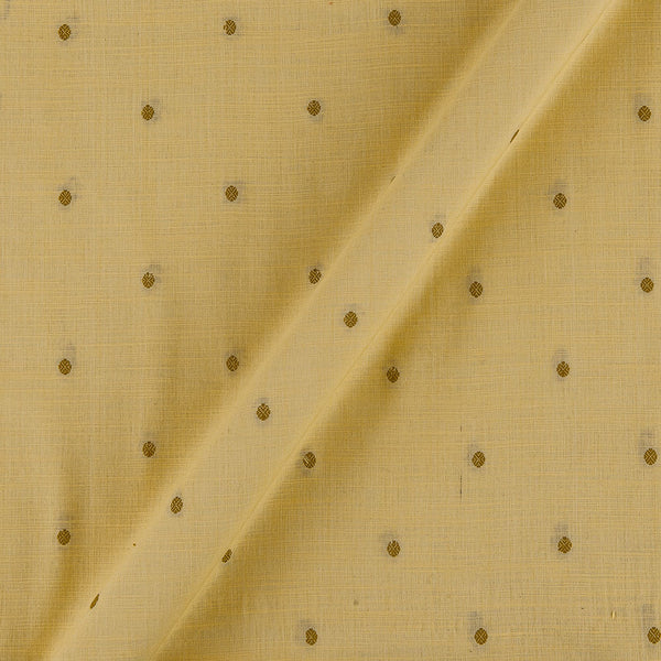 Buy Cotton Jacquard Butta with One Side Plain Border Banana Yellow  Colour Fabric Online 9359AHD7