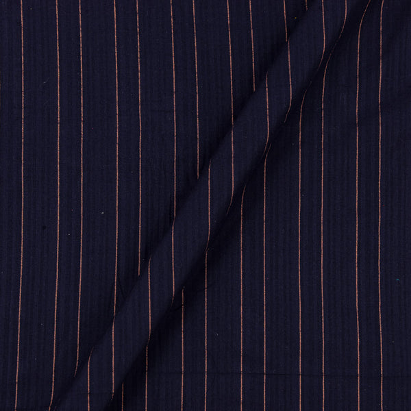Cotton Jacquard Zari Stripes Violet Blue Colour Fabric Online 9359AHG7