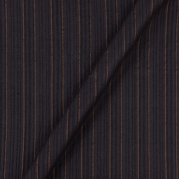 Cotton Jacquard Zari Stripes Carbon Colour Fabric Online 9359AHG8