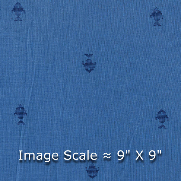 South Cotton Blue X Purple Cross Tone Dyed 43 Inches Width Washed Fabric