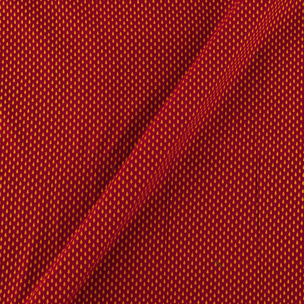 Cotton Jacquard Butti Red Colour Fabric Online 9359AHK2
