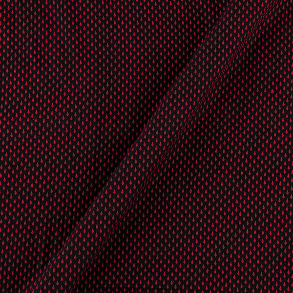 Cotton Jacquard Butti Black Colour Fabric Online 9359AHK8