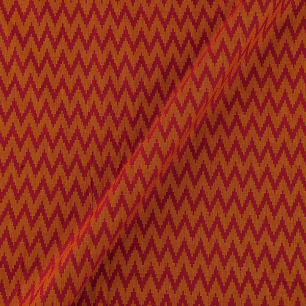 Cotton Jacquard Chevron Poppy Red Colour Fabric Online 9359AHM2