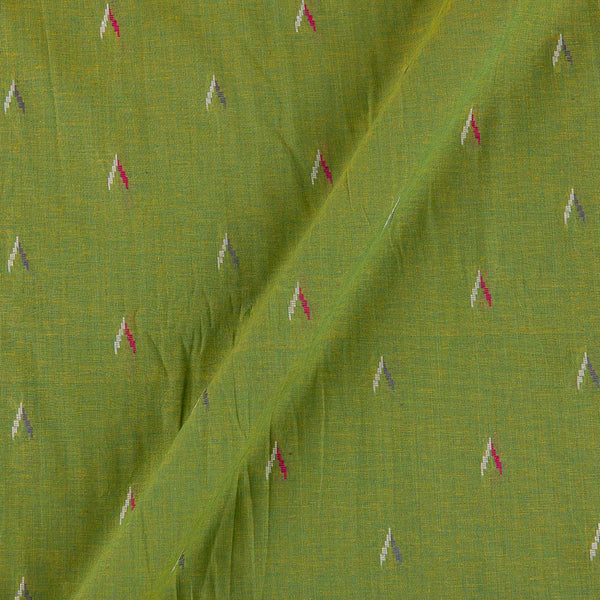 Buy Cotton Jacquard Butta Parrot Green X Yellow Cross Tone  Fabric Online 9359AHQ20