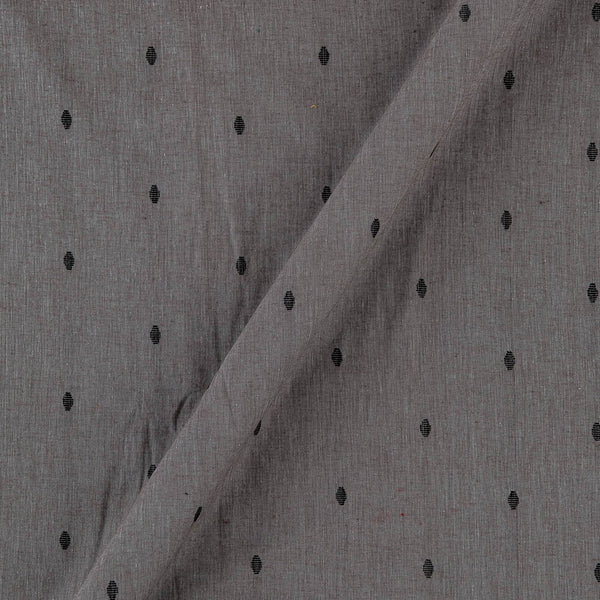 Buy Cotton Jacquard Butta Grey X Black Cross Tone Fabric Online 9359AHR1