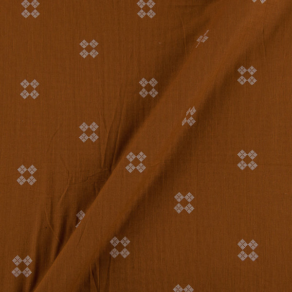 Buy Cotton Jacquard Butti Rust Colour  Washed Fabric Online 9359AIB5