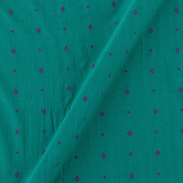 Cotton Jacquard Butti Sea Green X White Cross Tone Fabric Online 9359AIE5