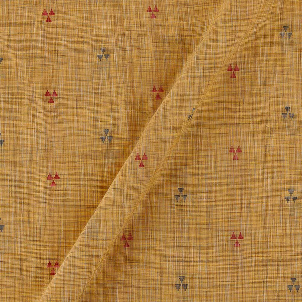 Cotton Jacquard Butta Peach Orange Colour Fabric Online 9359AII2