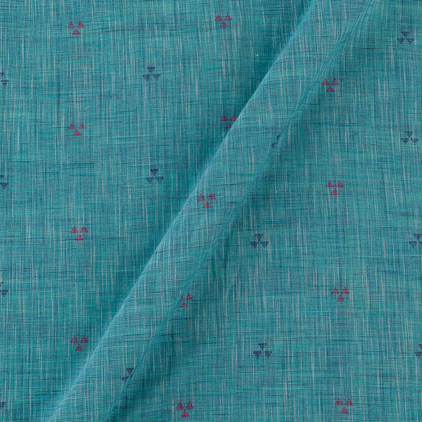 Cotton Jacquard Butta Aqua Colour Fabric Online 9359AII3