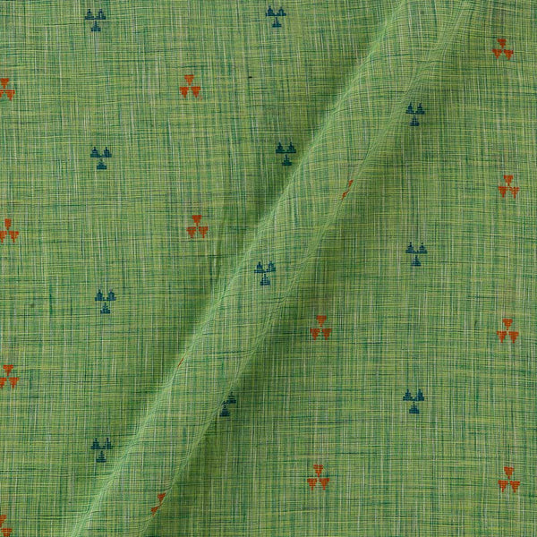 Cotton Jacquard Butta Parrot Green Colour Fabric Online 9359AII4