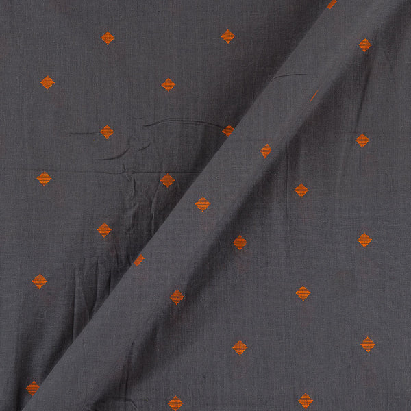 Cotton Jacquard Butti Grey Colour Washed Fabric