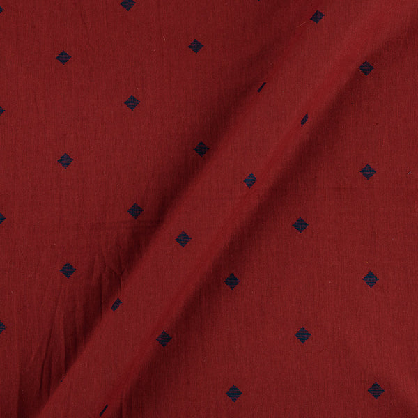 Buy Cotton Jacquard Butti Brick Red Colour Washed Fabric Online 9359AIR9